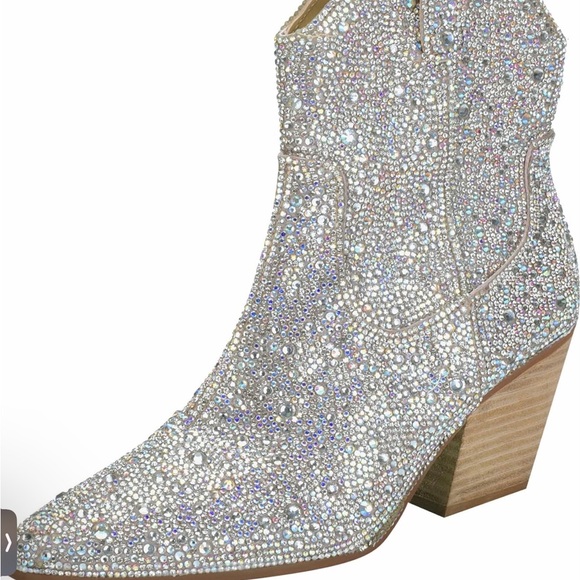 Rhinestone Western Ankle Boot ✨NWOT✨ - Picture 4 of 5
